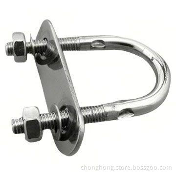 Stainless Steel U-shaped Bolt Set, Hot-dipped and Electric Galvanized